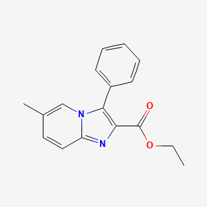 molecular formula C17H16N2O2 B11842670 Ethyl 6-methyl-3-phenylimidazo[1,2-A]pyridine-2-carboxylate 