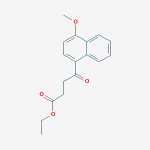 molecular formula C17H18O4 B11842707 Ethyl 4-(4-methoxynaphthalen-1-yl)-4-oxobutanoate CAS No. 5345-90-4