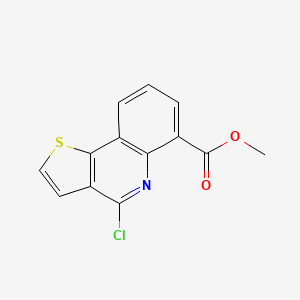 molecular formula C13H8ClNO2S B11842723 Methyl 4-chlorothieno[3,2-C]quinoline-6-carboxylate 