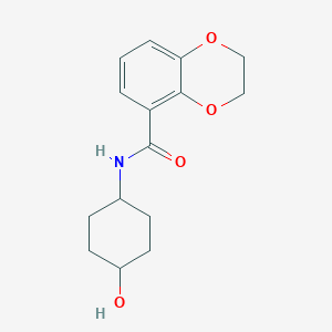 molecular formula C15H19NO4 B11842749 N-((1r,4r)-4-Hydroxycyclohexyl)-2,3-dihydrobenzo[b][1,4]dioxine-5-carboxamide 