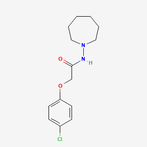 molecular formula C14H19ClN2O2 B11842755 N-(azepan-1-yl)-2-(4-chlorophenoxy)acetamide CAS No. 54763-25-6