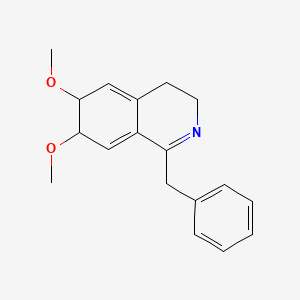 molecular formula C18H21NO2 B11842771 1-Benzyl-6,7-dimethoxy-3,4,6,7-tetrahydroisoquinoline CAS No. 918665-59-5