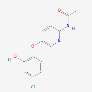 molecular formula C13H11ClN2O3 B11842844 N-(5-(4-chloro-2-hydroxyphenoxy)pyridin-2-yl)acetamide 
