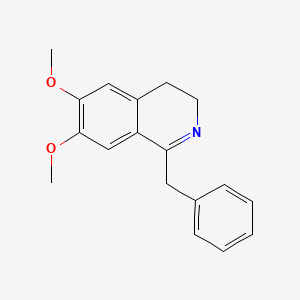 molecular formula C18H19NO2 B11842864 1-Benzyl-6,7-dimethoxy-3,4-dihydroisoquinoline CAS No. 4876-00-0