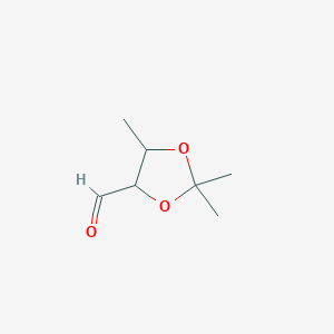 1,3-Dioxolane-4-carboxaldehyde, 2,2,5-trimethyl-, (4S,5R)-