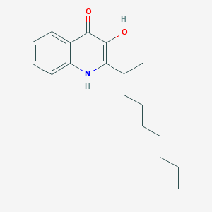molecular formula C18H25NO2 B11842913 2-(Nonan-2-yl)quinoline-3,4-diol 