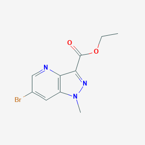 molecular formula C10H10BrN3O2 B11842945 Ethyl 6-bromo-1-methyl-1H-pyrazolo[4,3-b]pyridine-3-carboxylate 