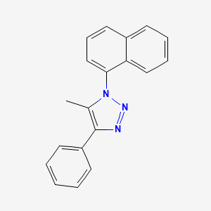 molecular formula C19H15N3 B11843093 1H-1,2,3-Triazole, 5-methyl-1-(1-naphthalenyl)-4-phenyl- CAS No. 70292-12-5