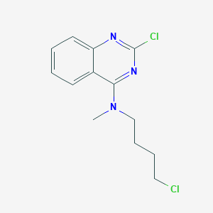 molecular formula C13H15Cl2N3 B11843098 2-Chloro-N-(4-chlorobutyl)-N-methylquinazolin-4-amine CAS No. 84347-13-7