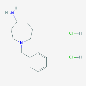 molecular formula C13H22Cl2N2 B11843099 1-Benzylazepan-4-amine dihydrochloride 