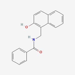 molecular formula C18H15NO2 B11843126 Benzamide, N-[(2-hydroxy-1-naphthalenyl)methyl]- CAS No. 69025-33-8