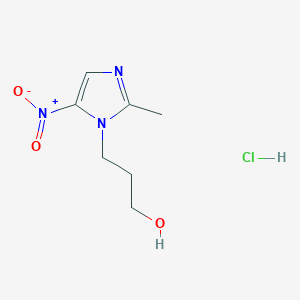 molecular formula C7H12ClN3O3 B118432 Ternidazole hydrochloride CAS No. 70028-95-4