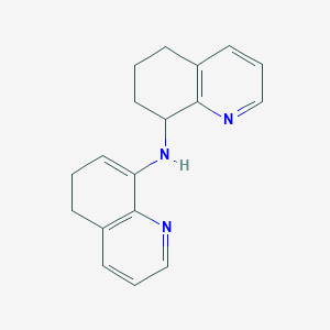 molecular formula C18H19N3 B11843268 N-(5,6,7,8-Tetrahydroquinolin-8-yl)-5,6-dihydroquinolin-8-amine CAS No. 918473-08-2