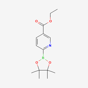 molecular formula C14H20BNO4 B11843366 Ethyl 6-(4,4,5,5-tetramethyl-1,3,2-dioxaborolan-2-YL)nicotinate 
