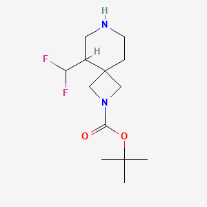 molecular formula C13H22F2N2O2 B11843380 tert-Butyl 5-(difluoromethyl)-2,7-diazaspiro[3.5]nonane-2-carboxylate 