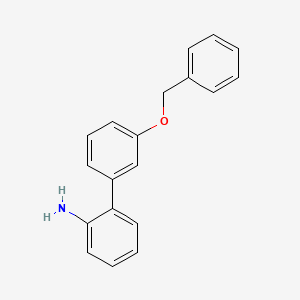 molecular formula C19H17NO B11843425 3'-Benzyloxy-biphenyl-2-ylamine 