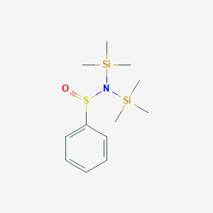 molecular formula C12H23NOSSi2 B11843477 N,N-Bis(trimethylsilyl)benzenesulfinamide CAS No. 61511-64-6