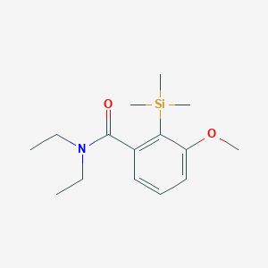 molecular formula C15H25NO2Si B11843482 N,N-Diethyl-3-methoxy-2-(trimethylsilyl)benzamide CAS No. 85370-85-0
