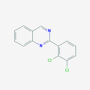 molecular formula C14H8Cl2N2 B11843533 2-(2,3-Dichlorophenyl)quinazoline 