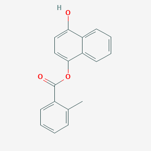 molecular formula C18H14O3 B11843544 4-Hydroxynaphthalen-1-yl 2-methylbenzoate 