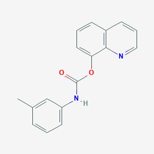 molecular formula C17H14N2O2 B11843562 Quinolin-8-yl m-tolylcarbamate CAS No. 99541-01-2