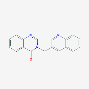 molecular formula C18H13N3O B11843591 3-(quinolin-3-ylmethyl)quinazolin-4(3H)-one CAS No. 923018-92-2