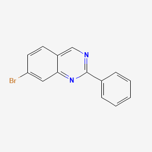 molecular formula C14H9BrN2 B11843635 7-Bromo-2-phenylquinazoline 