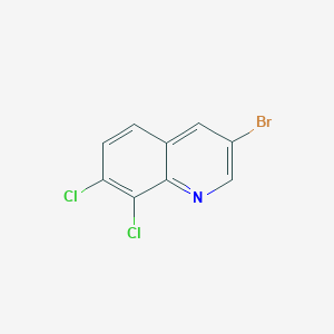 molecular formula C9H4BrCl2N B11843670 3-Bromo-7,8-dichloroquinoline 