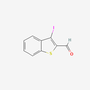 molecular formula C9H5IOS B11843699 3-Iodobenzo[b]thiophene-2-carbaldehyde 