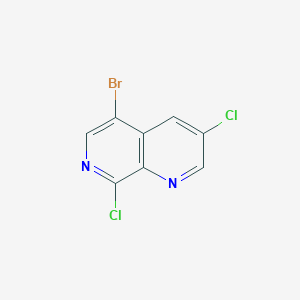 molecular formula C8H3BrCl2N2 B11843732 5-Bromo-3,8-dichloro-1,7-naphthyridine 