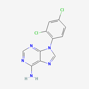 molecular formula C11H7Cl2N5 B11843838 9-(2,4-Dichlorophenyl)purin-6-amine CAS No. 7508-60-3