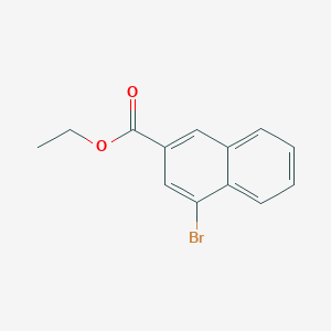 molecular formula C13H11BrO2 B11843839 Ethyl 4-bromo-2-naphthoate 