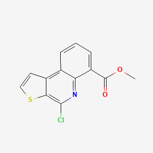 molecular formula C13H8ClNO2S B11843873 Methyl 4-chlorothieno[2,3-C]quinoline-6-carboxylate 