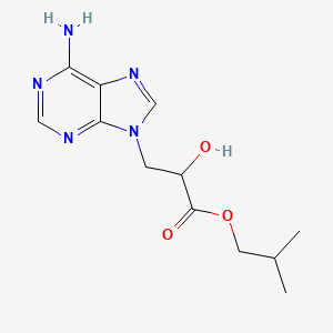 molecular formula C12H17N5O3 B11843899 Isobutyl 3-(6-amino-9H-purin-9-yl)-2-hydroxypropanoate 