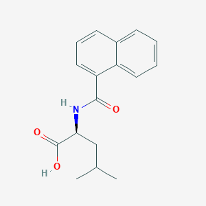 molecular formula C17H19NO3 B11843910 N-(Naphthalene-1-carbonyl)-L-leucine CAS No. 215301-32-9