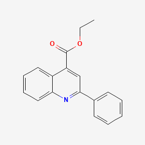 molecular formula C18H15NO2 B11843918 Ethyl 2-phenylquinoline-4-carboxylate CAS No. 4420-46-6
