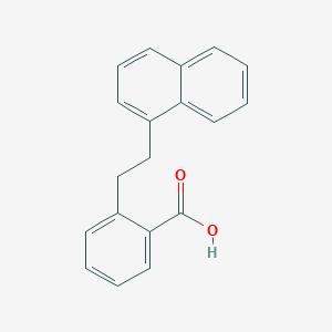 molecular formula C19H16O2 B11844046 2-(2-(Naphthalen-1-yl)ethyl)benzoic acid CAS No. 87717-11-1
