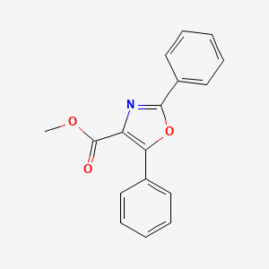 molecular formula C17H13NO3 B11844118 Methyl 2,5-diphenyloxazole-4-carboxylate CAS No. 25755-94-6