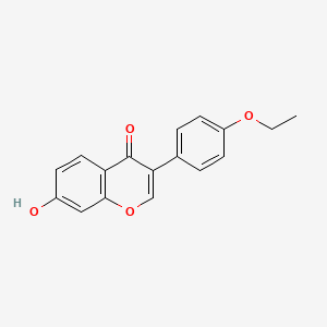 molecular formula C17H14O4 B11844247 3-(4-Ethoxyphenyl)-7-hydroxy-4H-1-benzopyran-4-one CAS No. 850474-18-9