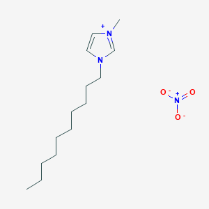 molecular formula C14H27N3O3 B11844286 1-Decyl-3-methylimidazolium nitrate CAS No. 1057409-91-2