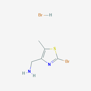 molecular formula C5H8Br2N2S B11844293 (2-Bromo-5-methylthiazol-4-yl)methanamine hydrobromide CAS No. 1956322-71-6