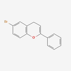 molecular formula C15H11BrO B11844362 6-Bromo-2-phenyl-4H-chromene 