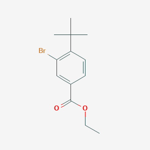 molecular formula C13H17BrO2 B11844383 Ethyl 3-bromo-4-tert-butylbenzoate CAS No. 1131594-19-8