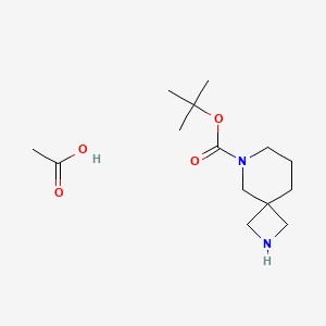molecular formula C14H26N2O4 B11844391 tert-Butyl 2,6-diazaspiro[3.5]nonane-6-carboxylate acetate 