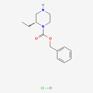 molecular formula C14H21ClN2O2 B11844453 R-1-N-CBZ-2-ETHYL-PIPERAZINE-HCl CAS No. 1217663-03-0