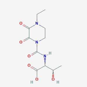 molecular formula C11H17N3O6 B11844550 (4-ethyl-2,3-dioxopiperazine-1-carbonyl)-D-threonine 