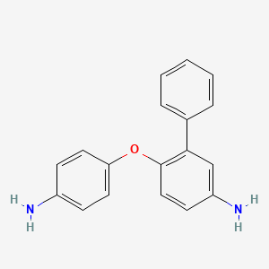 molecular formula C18H16N2O B11844618 6-(4-Aminophenoxy)-[1,1'-biphenyl]-3-amine 