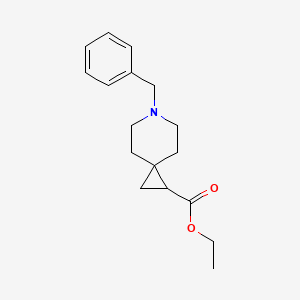 molecular formula C17H23NO2 B11844632 Ethyl 6-benzyl-6-azaspiro[2.5]octane-1-carboxylate 