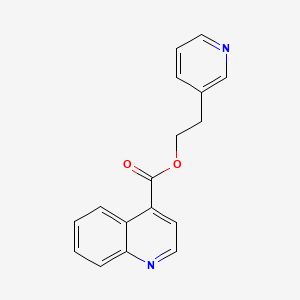 molecular formula C17H14N2O2 B11844679 2-(Pyridin-3-yl)ethyl quinoline-4-carboxylate 