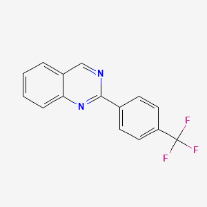 molecular formula C15H9F3N2 B11844840 2-(4-(Trifluoromethyl)phenyl)quinazoline 